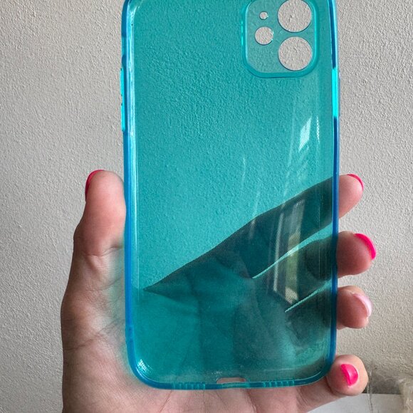 Transparent Blue Case for iPhone 11 – Soft TPU Cover - Picture 2 of 5